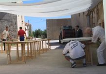 Antonio Garca, preparando el evento